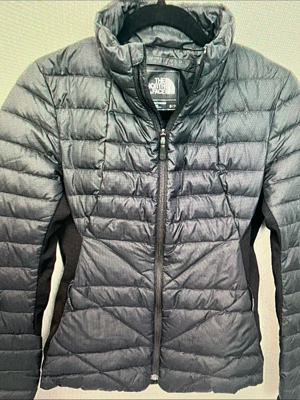 The North Face Women's Dark Gray Quilted Puffer Jacket